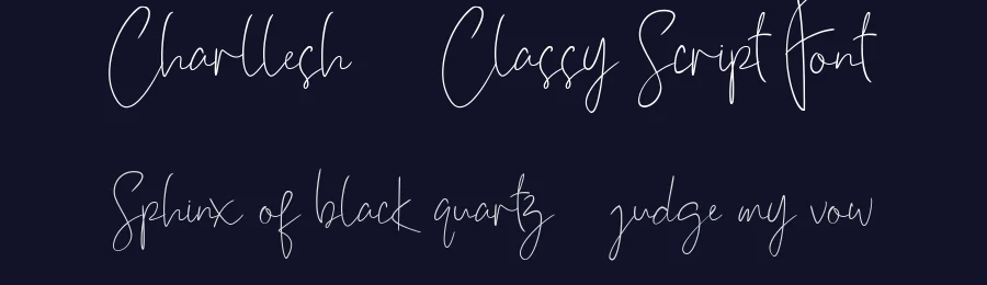 Charllesh – Classy Script Font by Say Studio — Script Handwritten Font — thumbnail 2