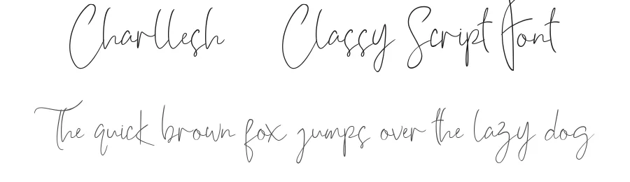 Charllesh – Classy Script Font by Say Studio — Script Handwritten Font