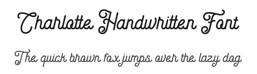 Charlotte Handwritten Font by fontkong — Script Handwritten Font