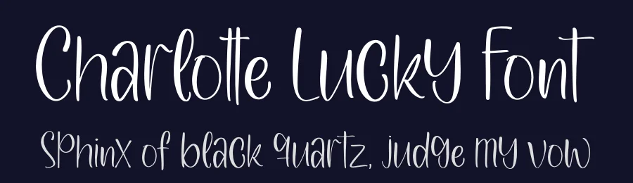 Charlotte Lucky Font by letterfabric — Display Font — thumbnail 2