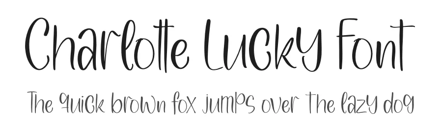 Charlotte Lucky Font by letterfabric — Display Font