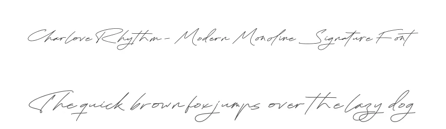 Charlove Rhythm – Modern Monoline Signature Font by stylishtype.co — Script Handwritten Font