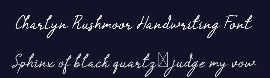 Charlyn Rushmoor Handwriting Font by edricstudio — Script Handwritten Font — thumbnail 2