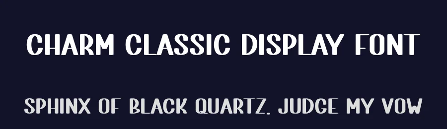 Charm Classic Display Font by freshtypeink — Display Font — thumbnail 2