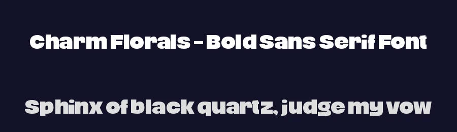 Charm Florals – Bold Sans Serif Font by timelesstype.co — Sans Serif Font — thumbnail 2