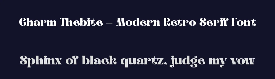 Charm Thebite – Modern Retro Serif Font by timelesstype.co — Decorative Font — thumbnail 2