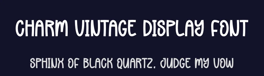 Charm Vintage Display Font by andikastudio — Display Font — thumbnail 2