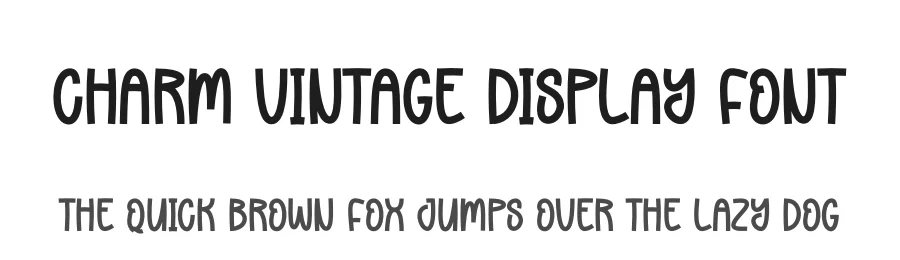 Charm Vintage Display Font by andikastudio — Display Font