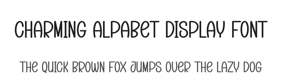 Charming Alpabet Display Font by creativeletter — Display Font