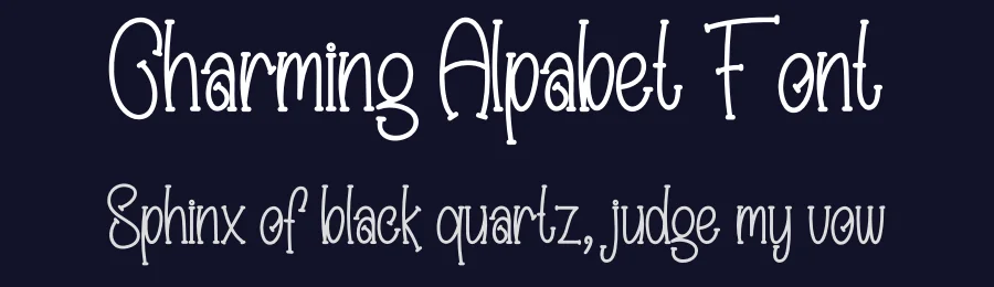 Charming Alpabet Font by creativeletter — Display Font — thumbnail 2