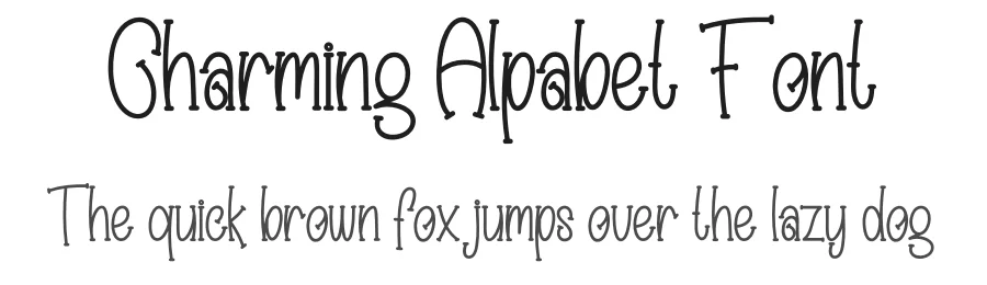 Charming Alpabet Font by creativeletter — Display Font