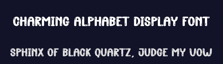 Charming Alphabet Display Font by creativeletter — Display Font — thumbnail 2