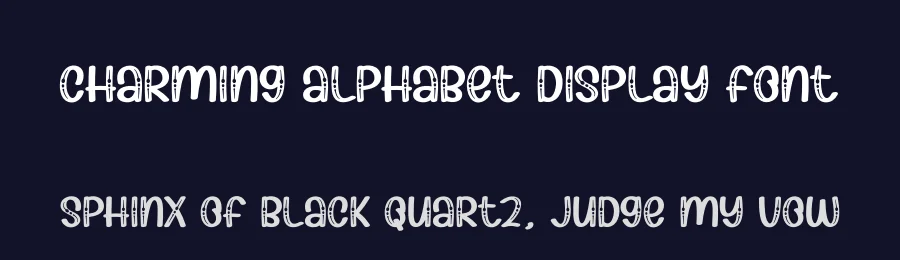 Charming Alphabet Display Font by creativeletter — Display Font — thumbnail 2