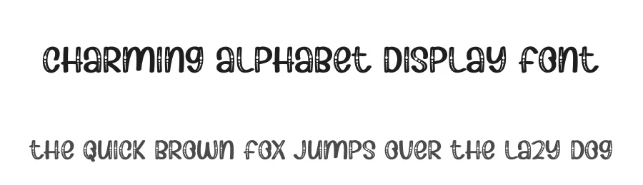 Charming Alphabet Display Font by creativeletter — Display Font