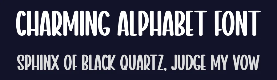 Charming Alphabet Font by Minimalist Eyes — Display Font — thumbnail 2