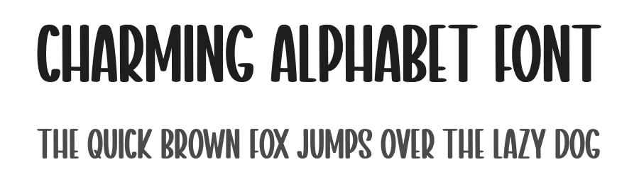 Charming Alphabet Font by Minimalist Eyes — Display Font