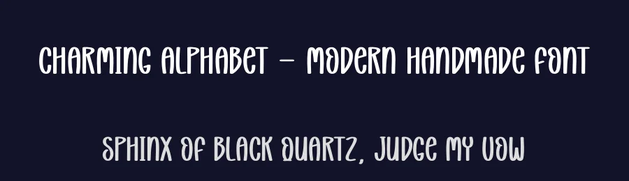 Charming Alphabet – Modern Handmade Font by creativeletter — Display Font — thumbnail 2