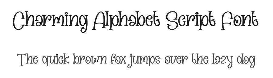 Charming Alphabet Script Font by creativeletter — Display Font
