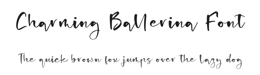 Charming Ballerina Font by letterenastudios — Script Handwritten Font
