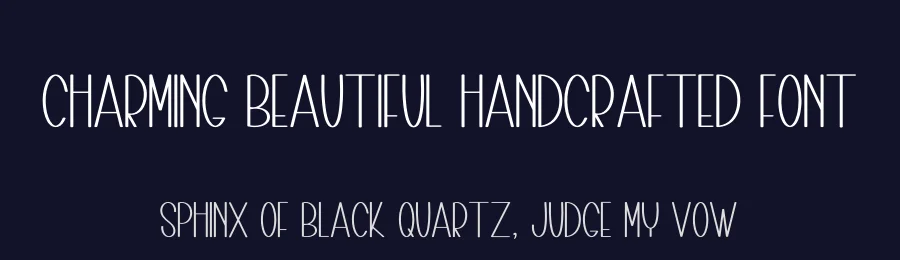 Charming Beautiful Handcrafted Font by freshtypeink — Display Font — thumbnail 2