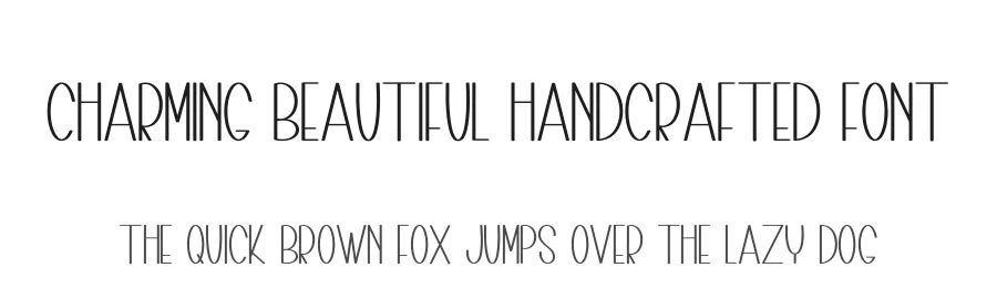 Charming Beautiful Handcrafted Font by freshtypeink — Display Font