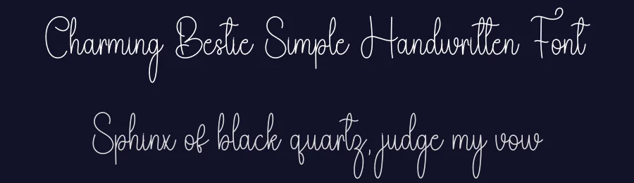 Charming Bestie Simple Handwritten Font by freshtypeink — Script Handwritten Font — thumbnail 2