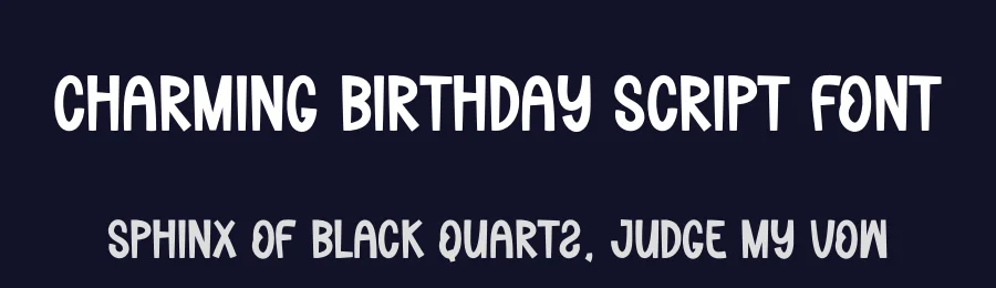 Charming Birthday Script Font by creativeletter — Display Font — thumbnail 2