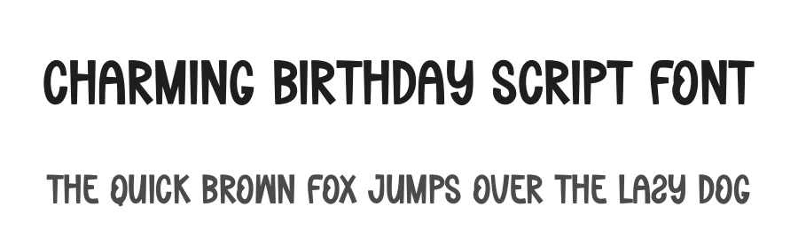 Charming Birthday Script Font by creativeletter — Display Font