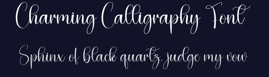 Charming Calligraphy Font by creativeletter — Script Handwritten Font — thumbnail 2