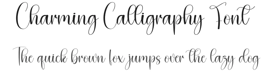 Charming Calligraphy Font by creativeletter — Script Handwritten Font