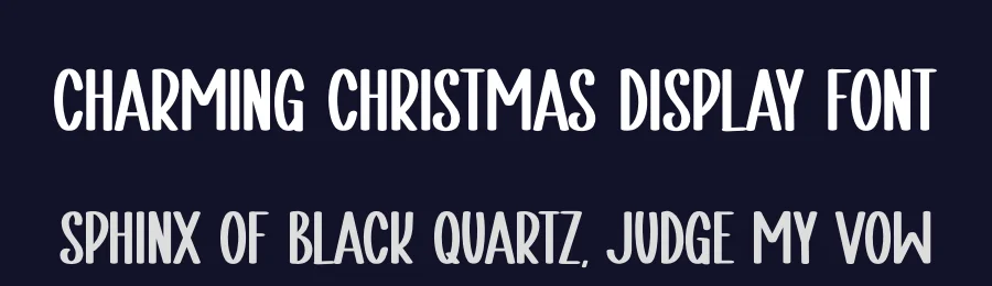 Charming Christmas Display Font by Craftedtype — Decorative Font — thumbnail 2