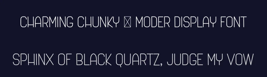 Charming Chunky – Moder Display Font by freshtypeink — Display Font — thumbnail 2