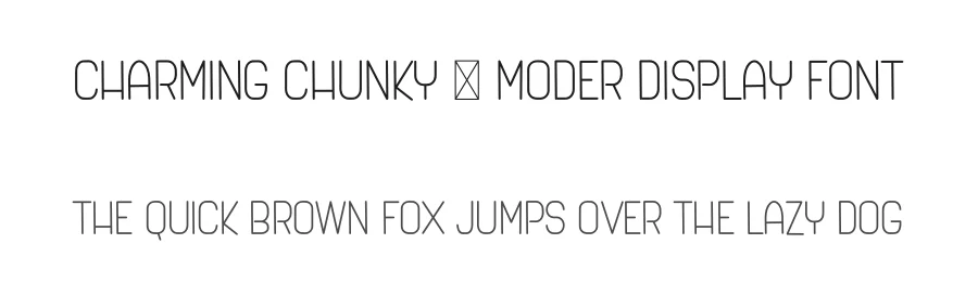 Charming Chunky – Moder Display Font by freshtypeink — Display Font