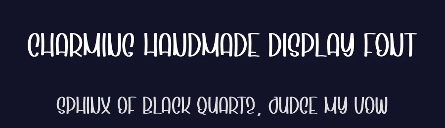 Charming Handmade Display Font by andikastudio — Display Font — thumbnail 2