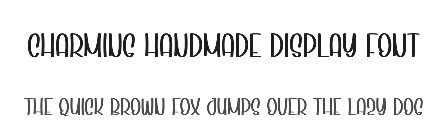 Charming Handmade Display Font by andikastudio — Display Font