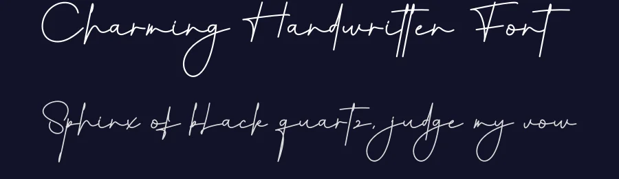 Charming Handwritten Font by creativeletter — Script Handwritten Font — thumbnail 2