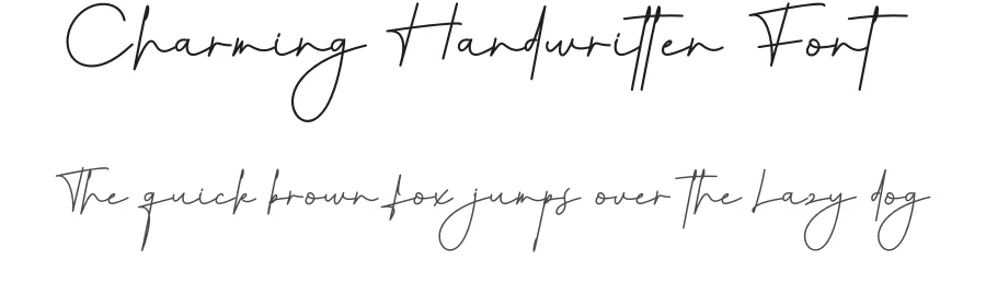 Charming Handwritten Font by creativeletter — Script Handwritten Font