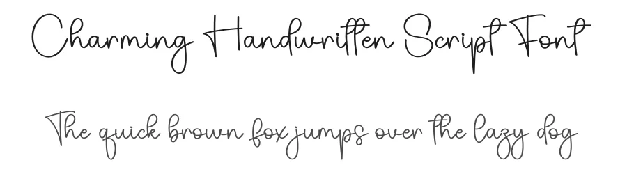 Charming Handwritten Script Font by creativeletter — Script Handwritten Font