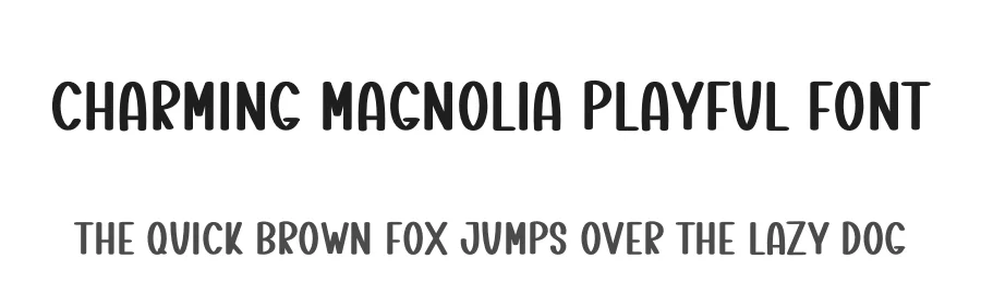 Charming Magnolia Playful Font by freshtypeink — Display Font