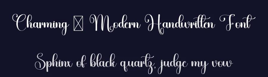 Charming – Modern Handwritten Font by freshtypeink — Script Handwritten Font — thumbnail 2