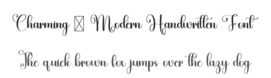 Charming – Modern Handwritten Font by freshtypeink — Script Handwritten Font