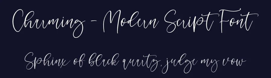Charming – Modern Script Font by fikryal — Script Handwritten Font — thumbnail 2