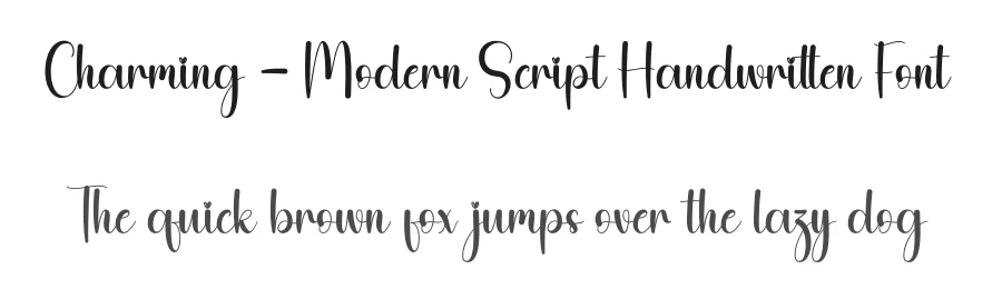 Charming – Modern Script Handwritten Font by andikastudio — Script Handwritten Font