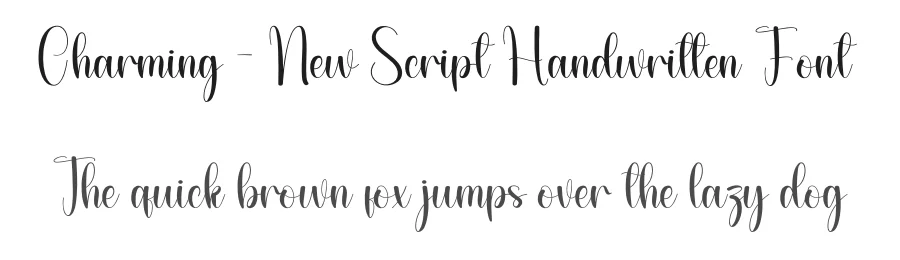 Charming – New Script Handwritten Font by andikastudio — Script Handwritten Font