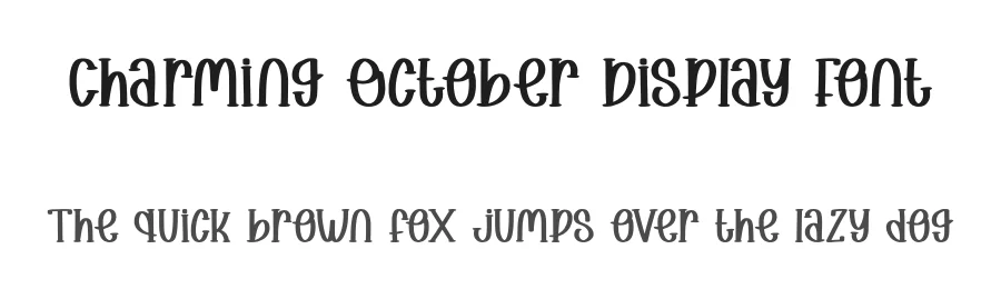 Charming October Display Font by Craftedtype — Decorative Font