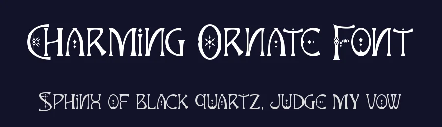 Charming Ornate Font by Thomas Aradea — Serif Font — thumbnail 2