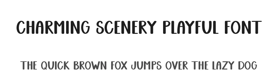 Charming Scenery Playful Font by inermediaSTUDIO — Display Font