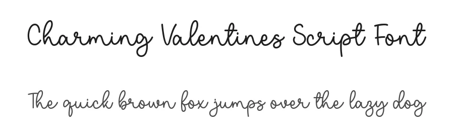 Charming Valentines Script Font by keithzo — Script Handwritten Font