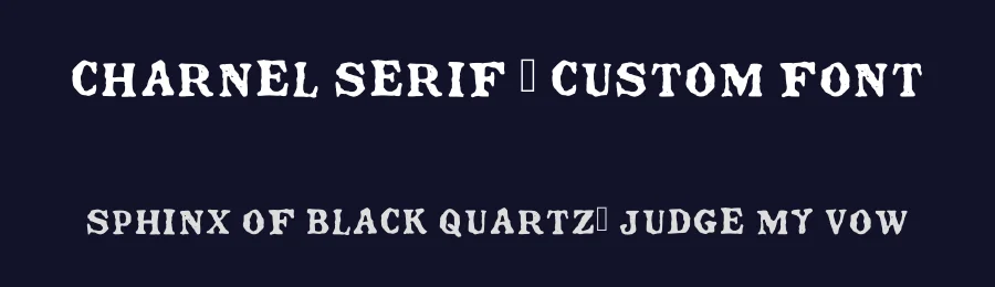 Charnel Serif – Custom Font by HELLBERTO — Serif Font — thumbnail 2