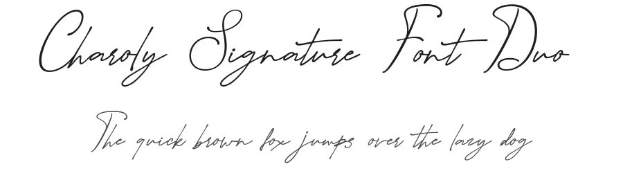 Charoly Signature Font Duo by burntilldead — Serif Font